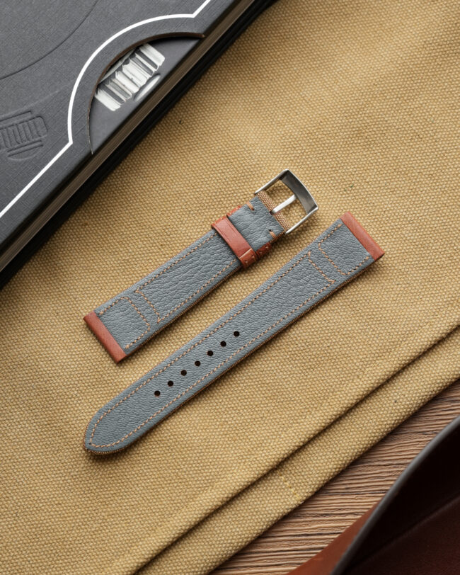 Brown Canvas x Tan Vachetta Slim Strap3