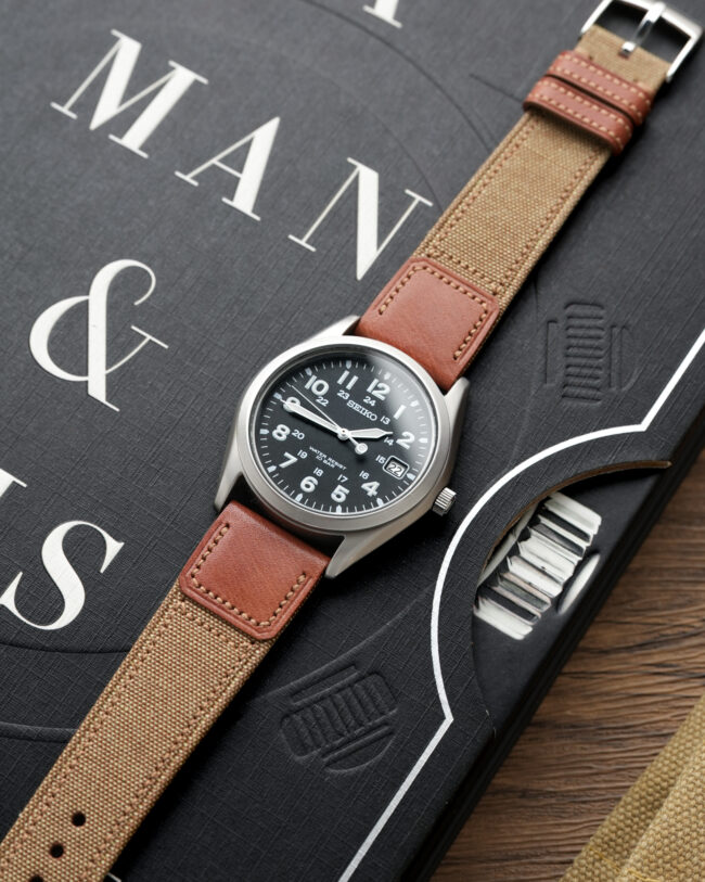 Brown Canvas x Tan Vachetta Slim Strap5