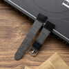 Grey Canvas x Black Vachetta Slim Strap