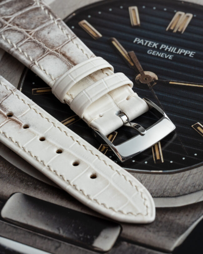 Himalayan Alligator Strap For Patek Philippe Nautilus (FOLDED EDGE)5