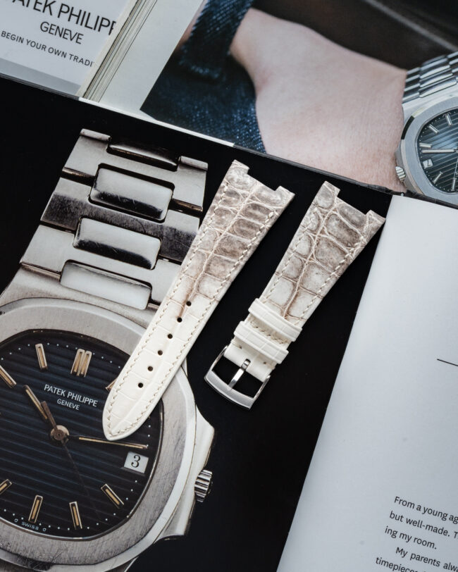 Himalayan Alligator Strap For Patek Philippe Nautilus (FOLDED EDGE)9