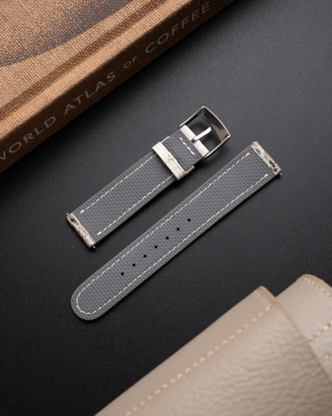Matte Himalayan Alligator Slim Strap (Oval tip) 4 Matte Himalayan Alligator Slim Strap (Oval tip)3