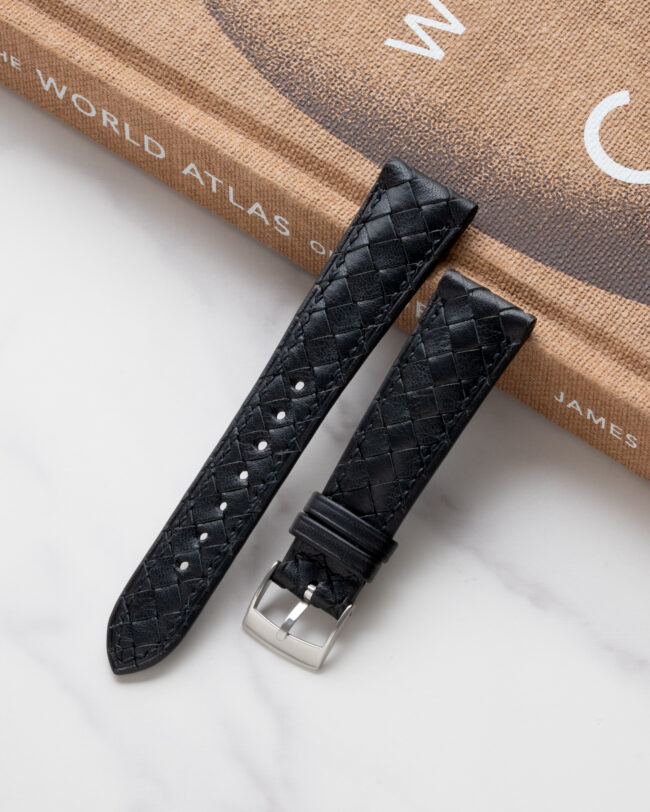 Heritage Weave Black Vachetta Strap