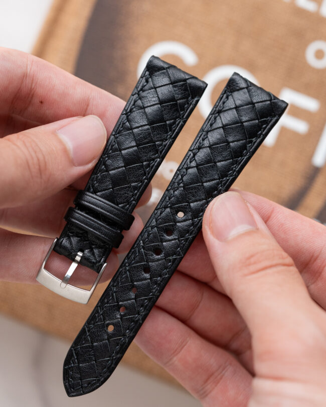 Heritage Weave Black Vachetta Strap1