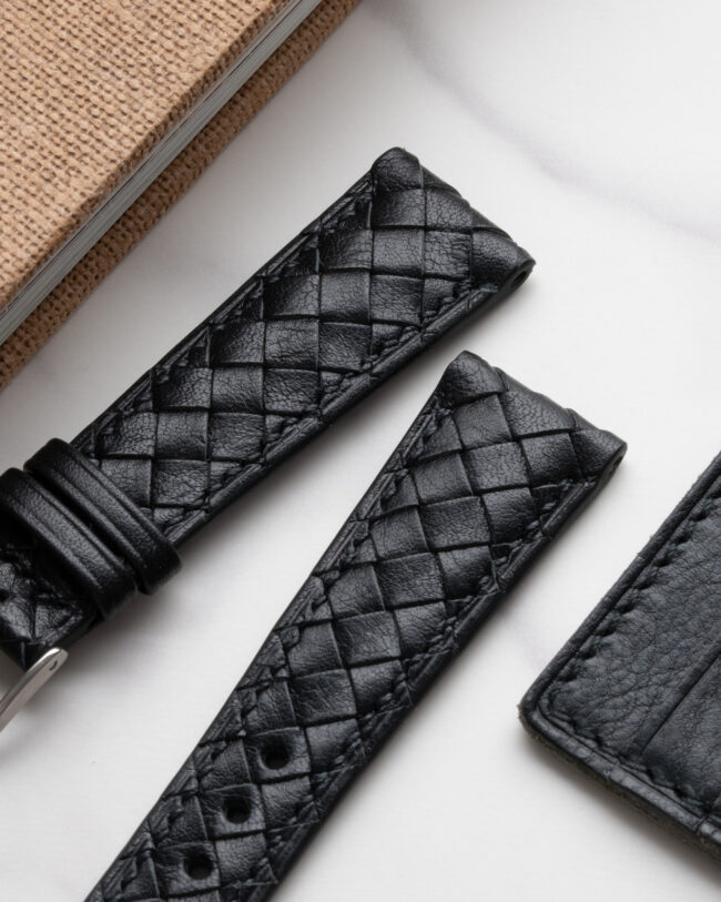 Heritage Weave Black Vachetta Strap6