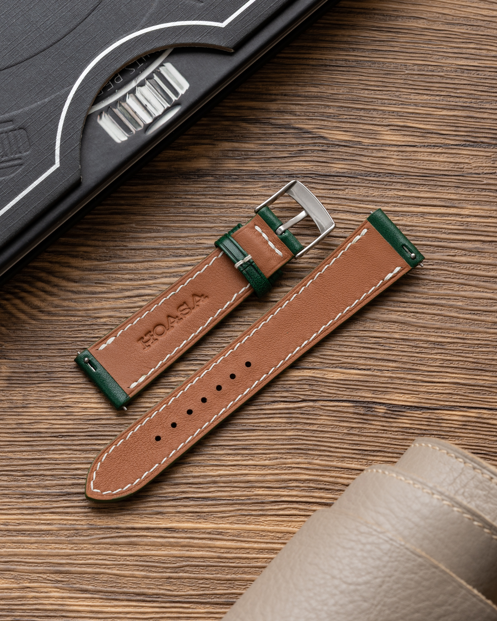 Green Buttero Slim Strap3 Green Buttero Slim Strap3